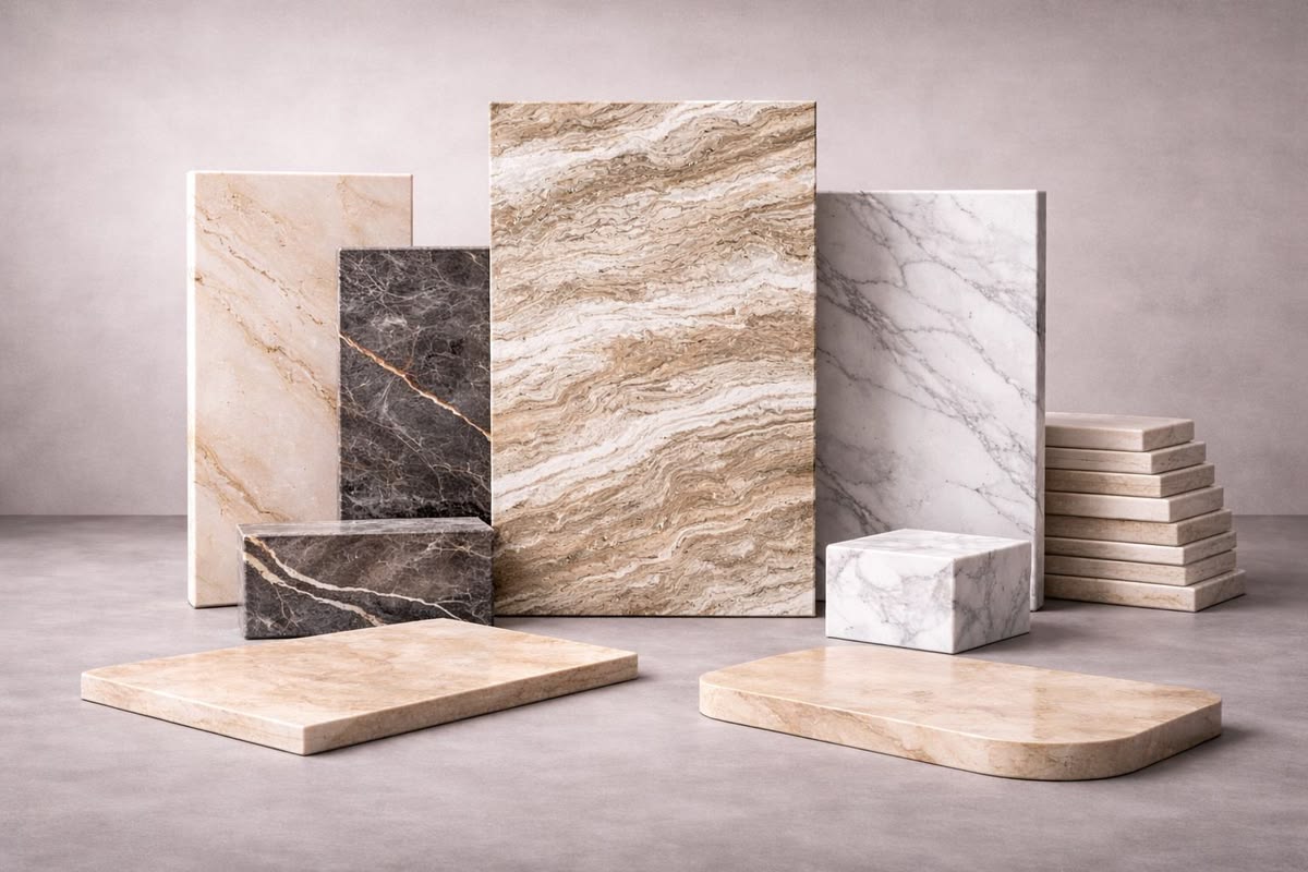 Natural stone slabs